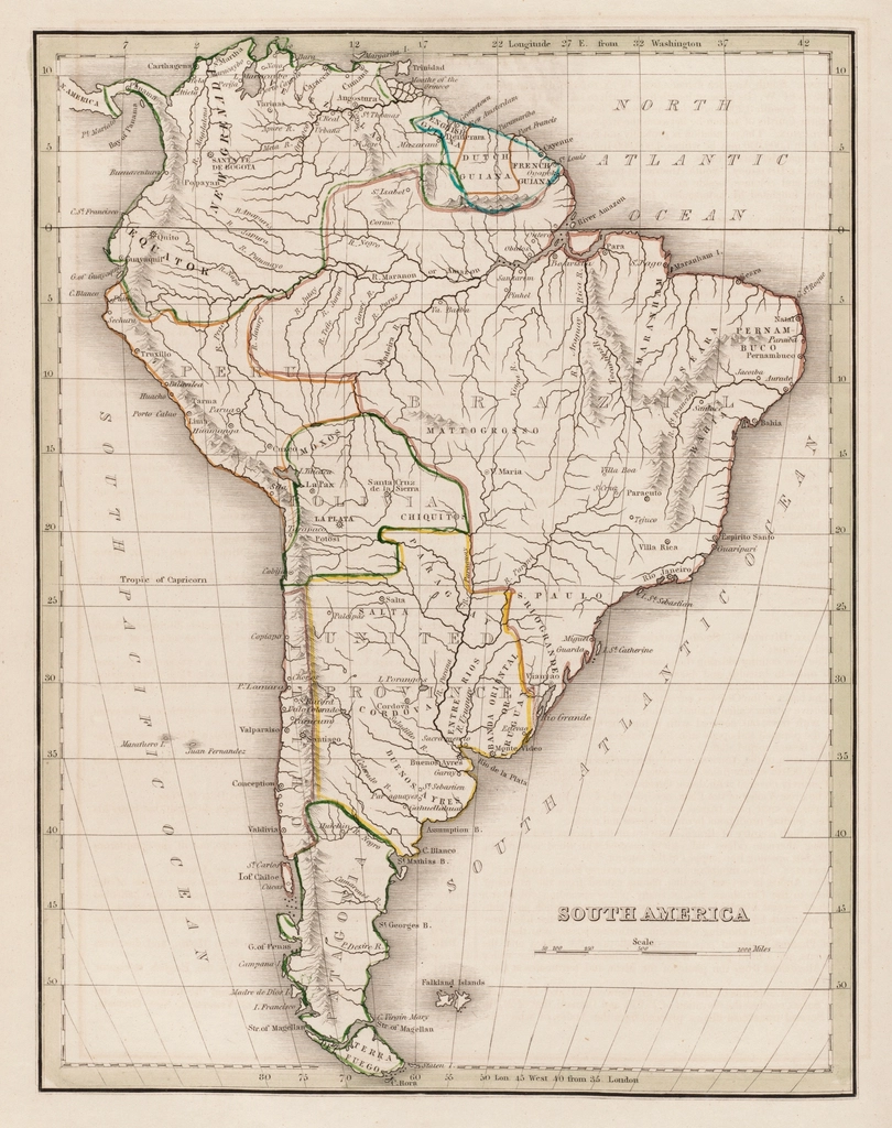 map south america